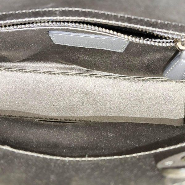 Authenticated pre-owned  Lady Dior Mini Silk Satin Grey - Shoulder Bag at Looply