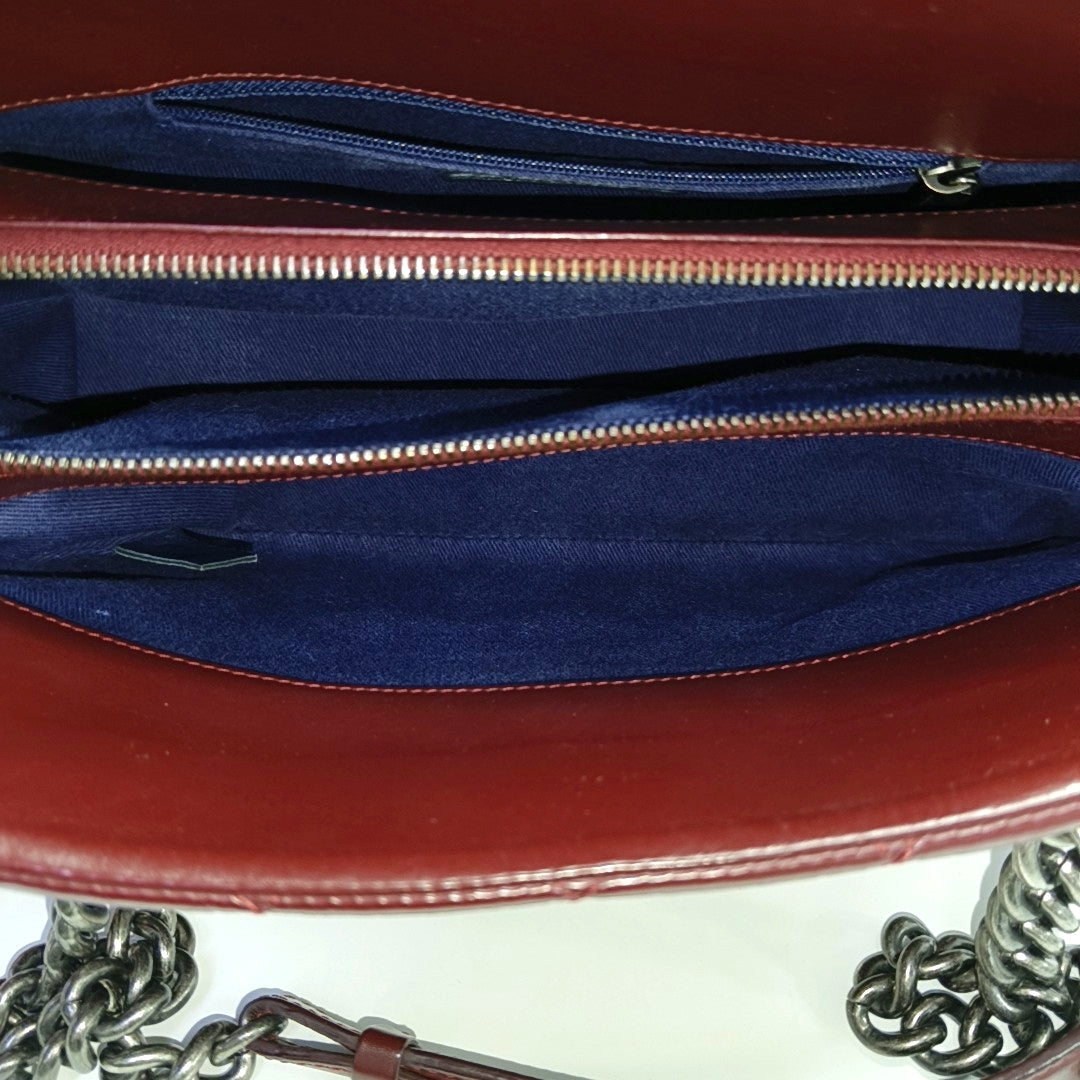 Quilted Calfskin Tote Bag Red