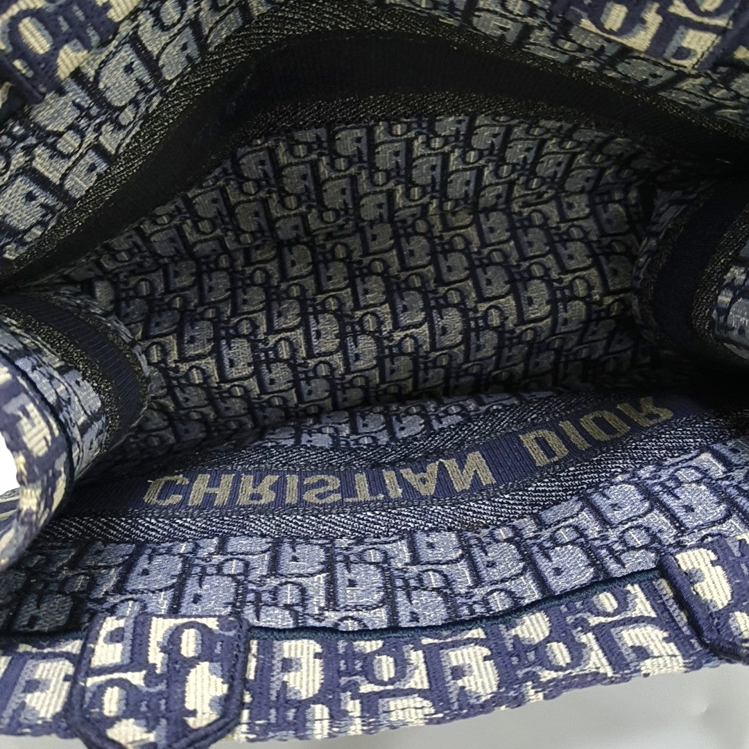 Book Tote Medium Oblique Canvas Blue