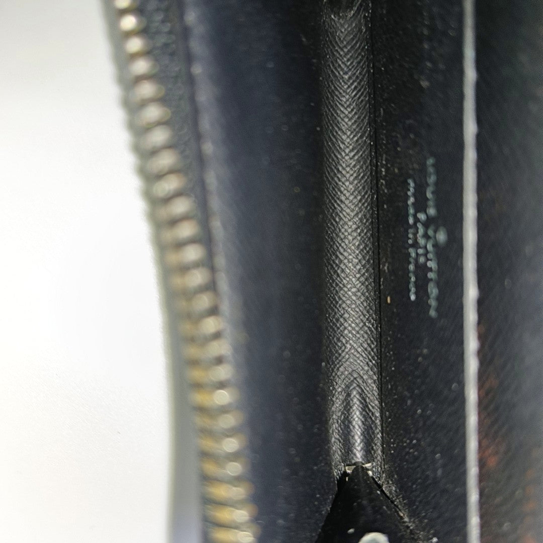 ZIPPY Monogram Coated Canvas Black Wallet