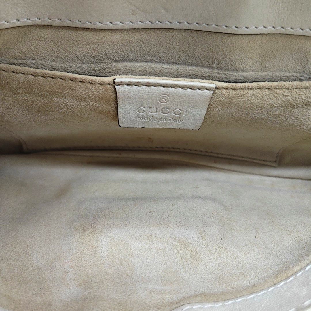 Snaffle Bit Calfskin White