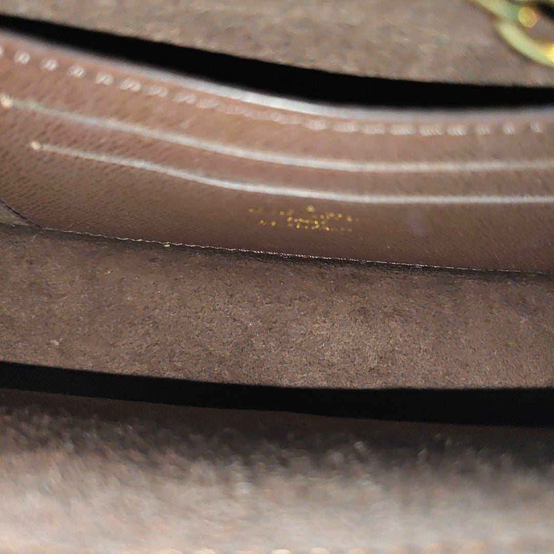 Lily Monogram Coated Canvas Brown