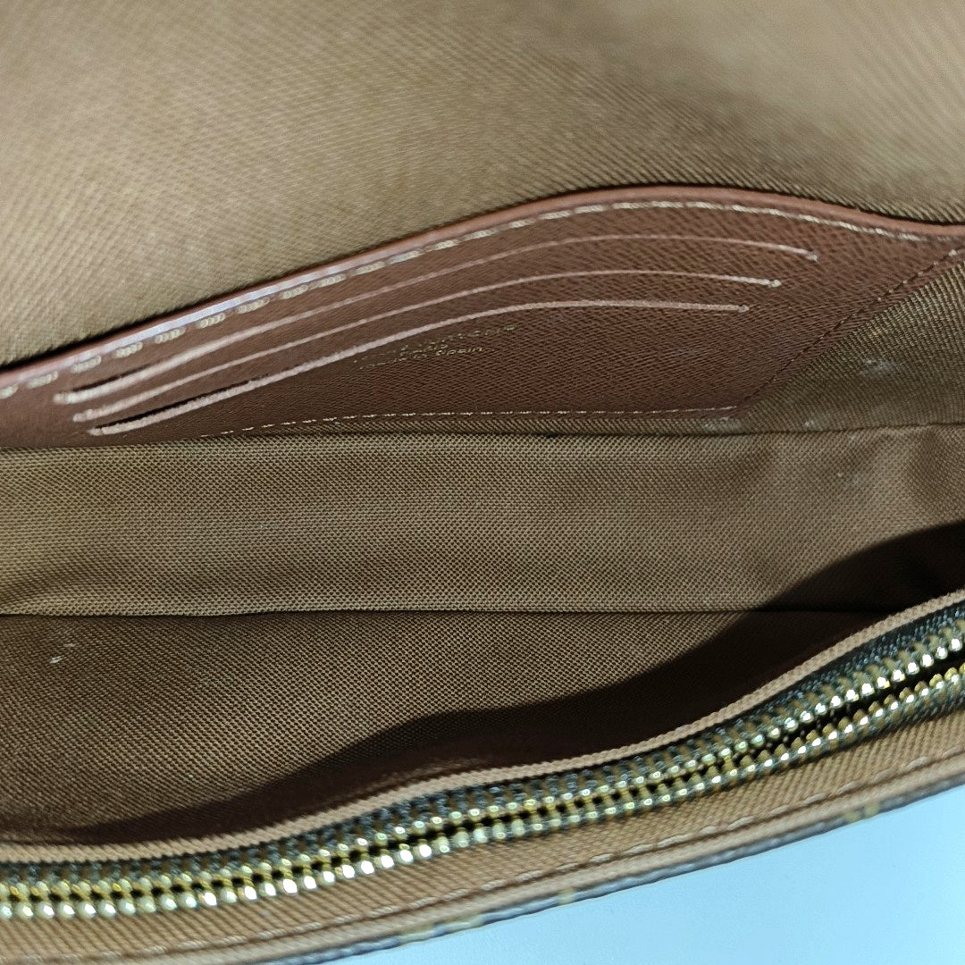 IVY Monogram Coated Canvas Brown