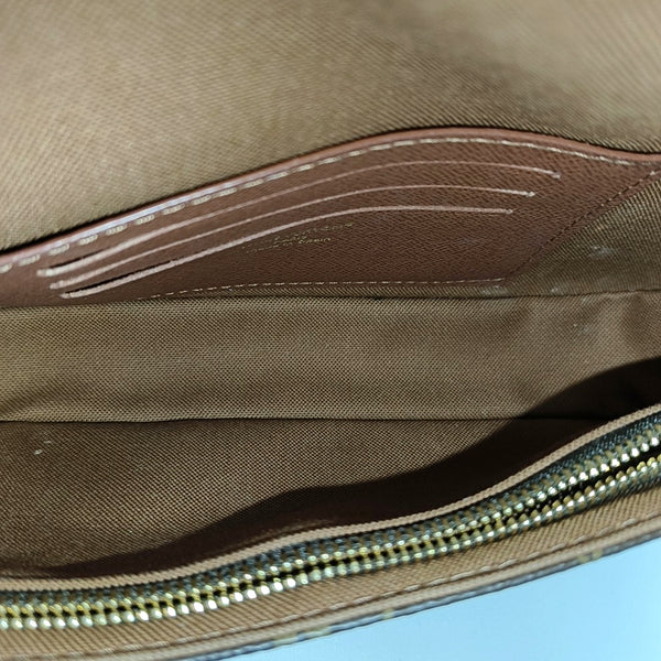 IVY Monogram Coated Canvas Brown