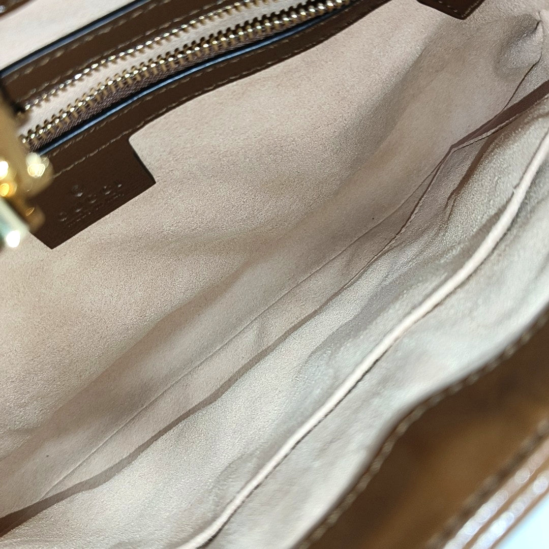 Jackie 1961 Small Monogram Coated Canvas Beige