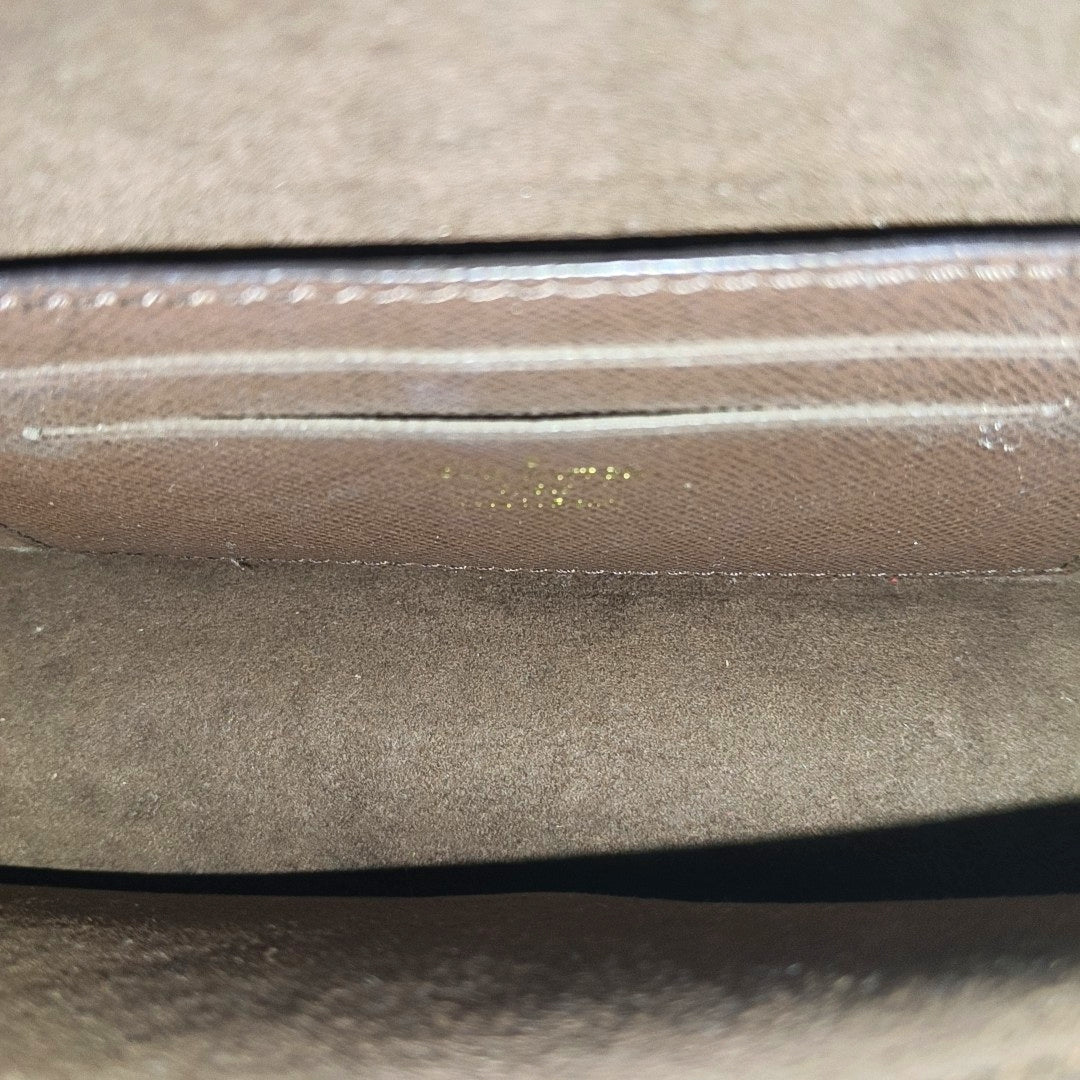 Lily Monogram Coated Canvas Brown