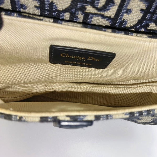 Saddle Mini Oblique Canvas Blue