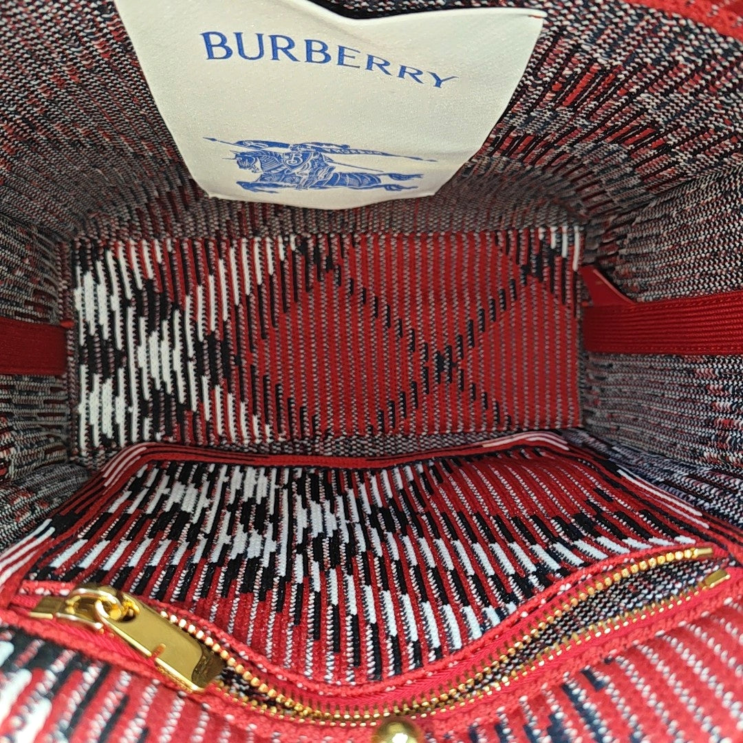Fabric Shoulder Bag Mini Red