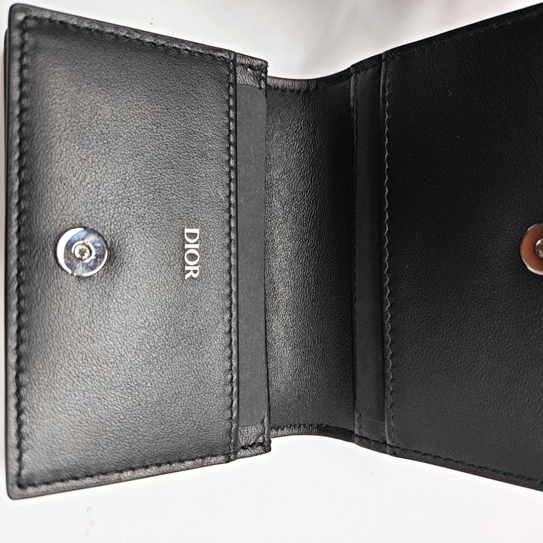 Calfskin Card Holder Black