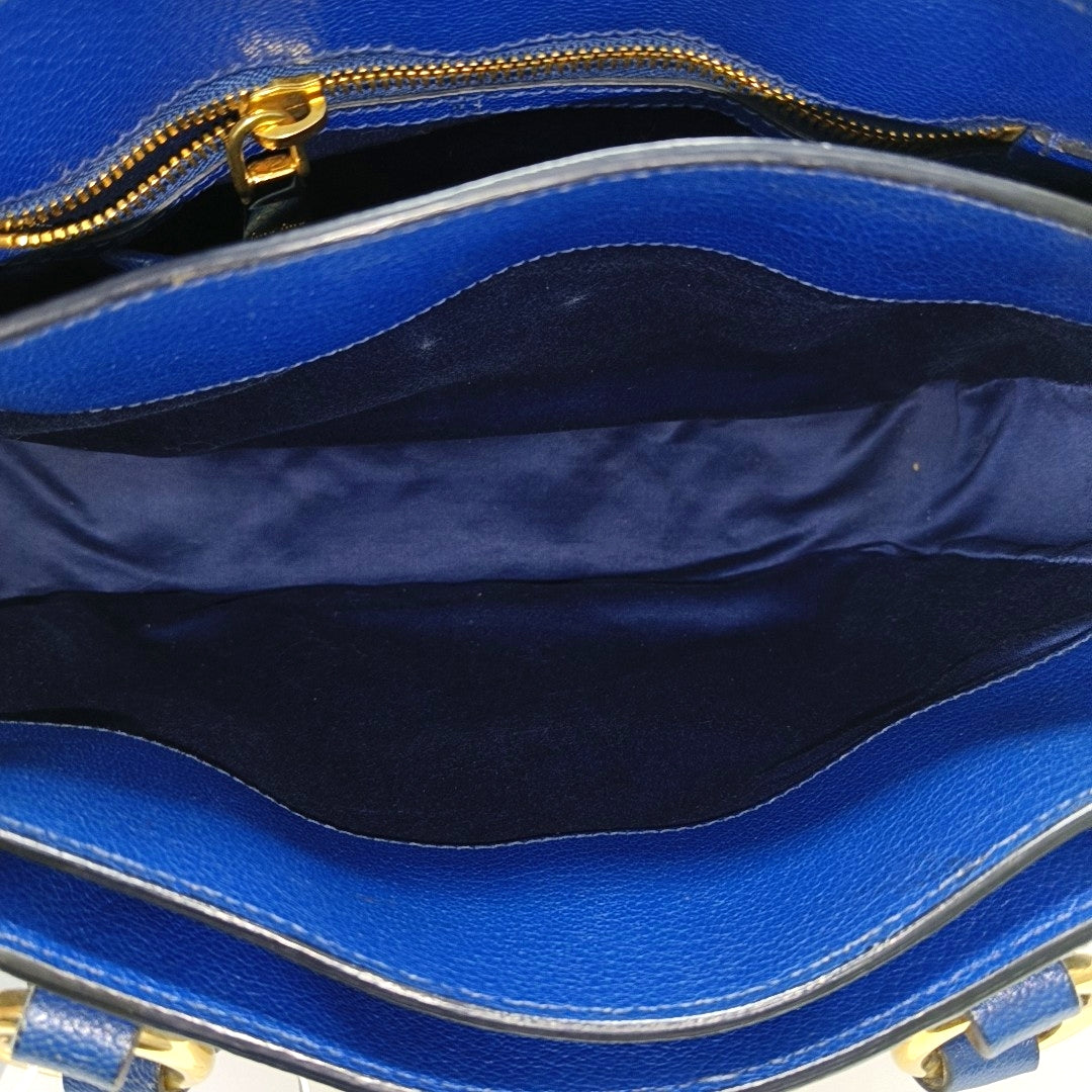 Calfskin Tote Bag Blue