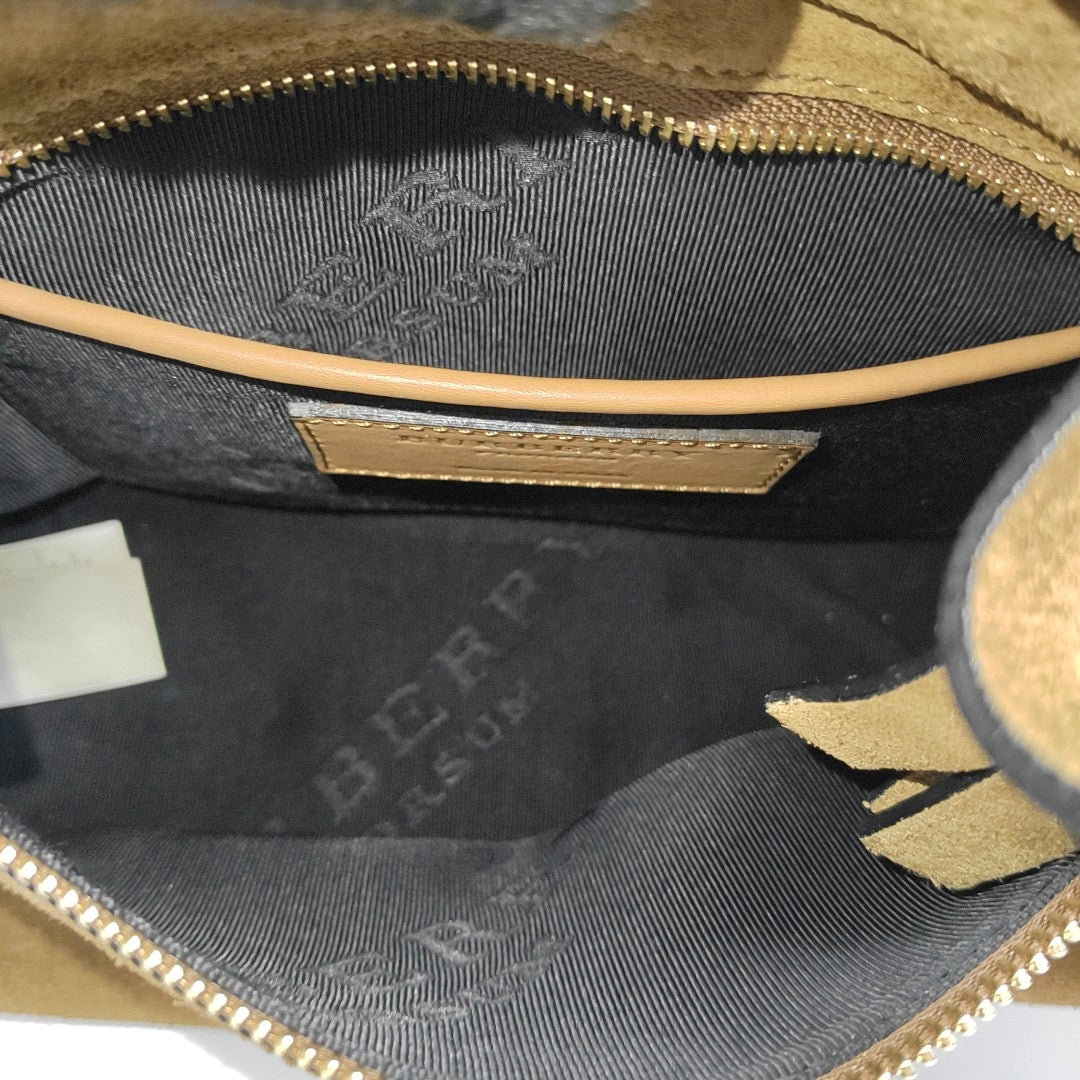 Suede Shoulder Bag Brown