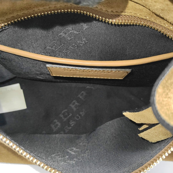 Suede Shoulder Bag Brown