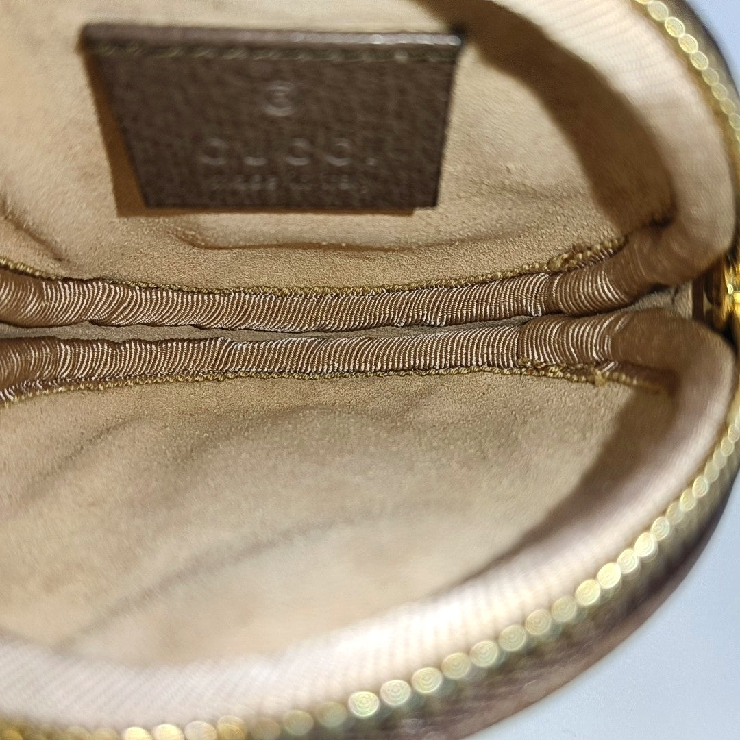 Ophidia Mini Monogram Coated Canvas Beige