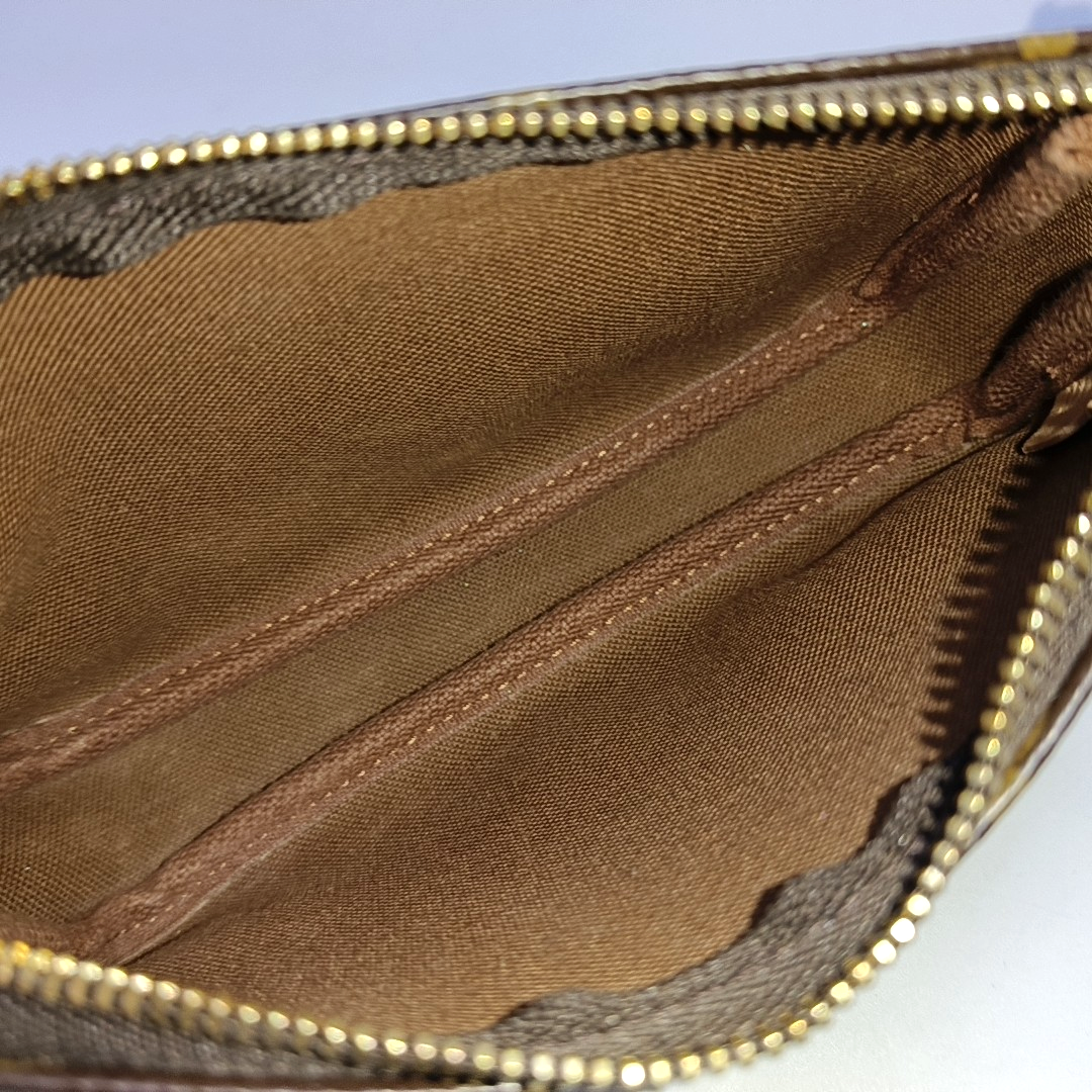 ACCESSOIRES Mini Monogram Coated Canvas Brown