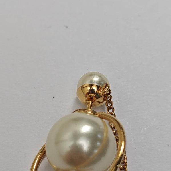 Dior Tribales Brass White Earrings