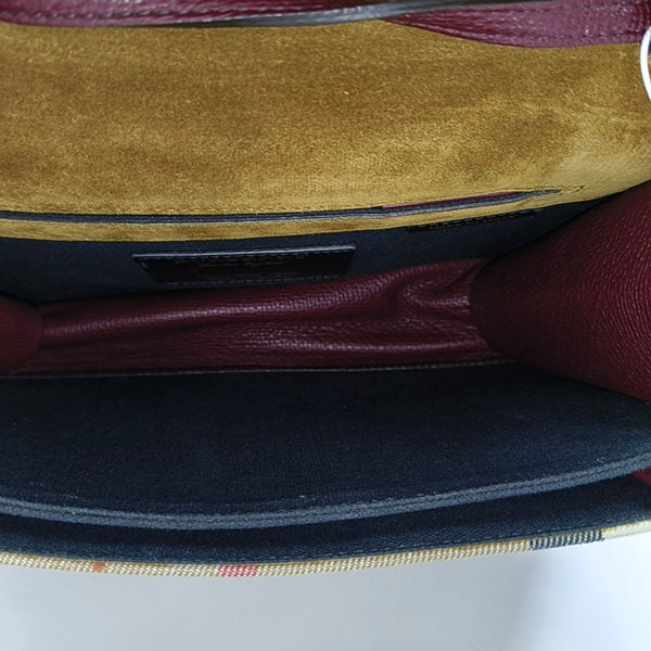 Authenticated pre-owned  Macken Small Patchwork Burgundy - Crossbody Bag at Looply