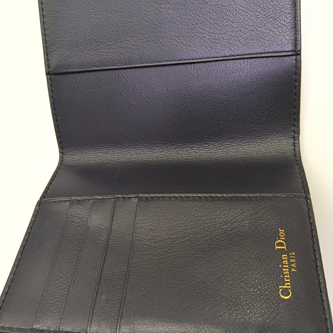 30 Montaigne Canvas Blue Wallet