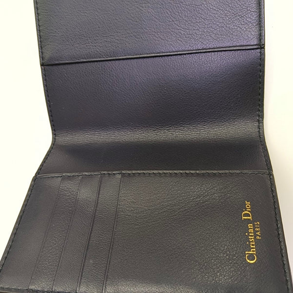 30 Montaigne Canvas Blue Wallet