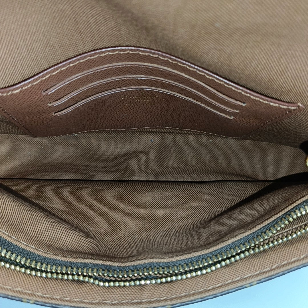 IVY Monogram Coated Canvas Brown
