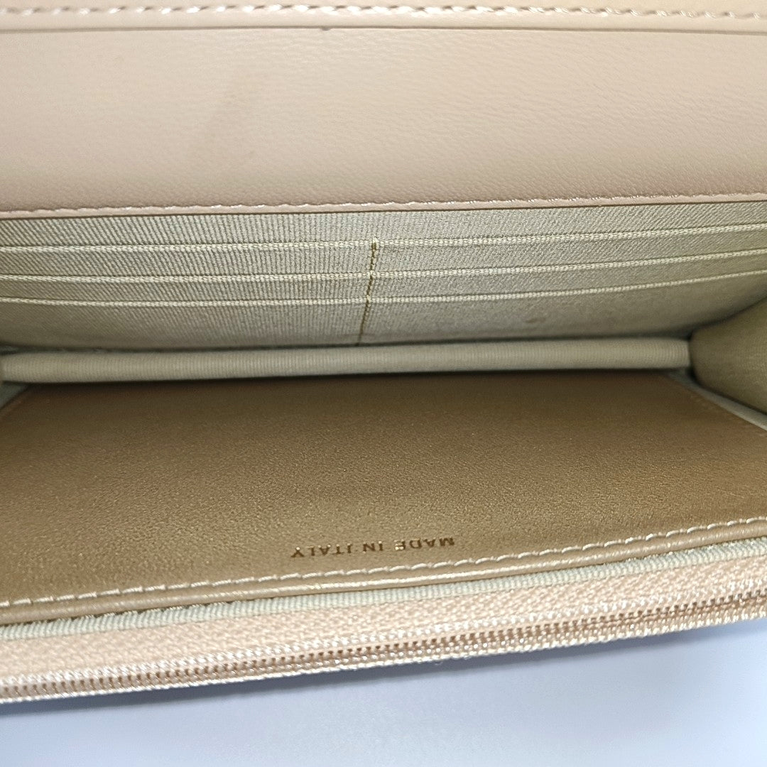 WOC Quilted Lambskin Beige