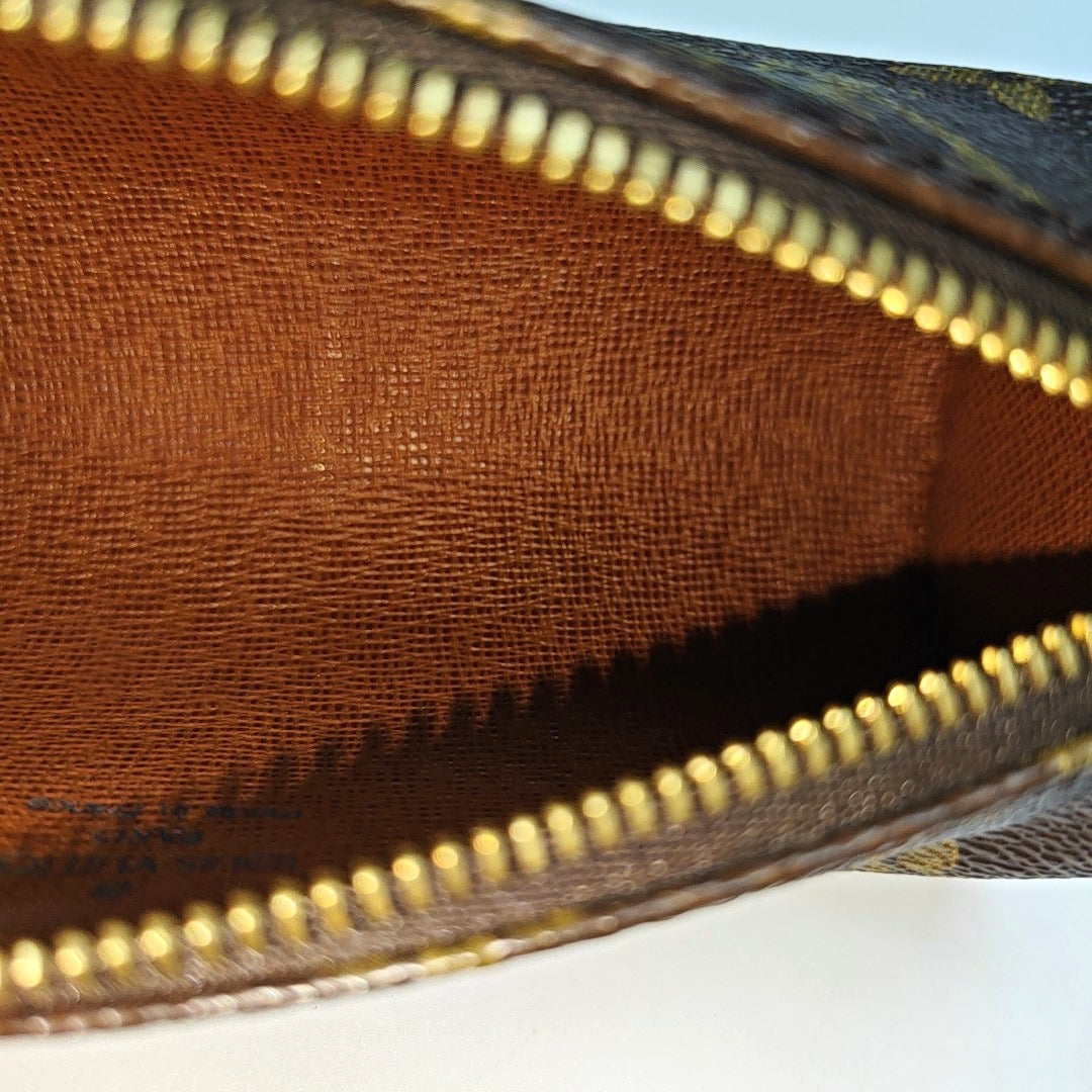 Authenticated pre-owned  PAPILLON Mini Monogram Coated Canvas Brown - Top Handle Bag at Looply