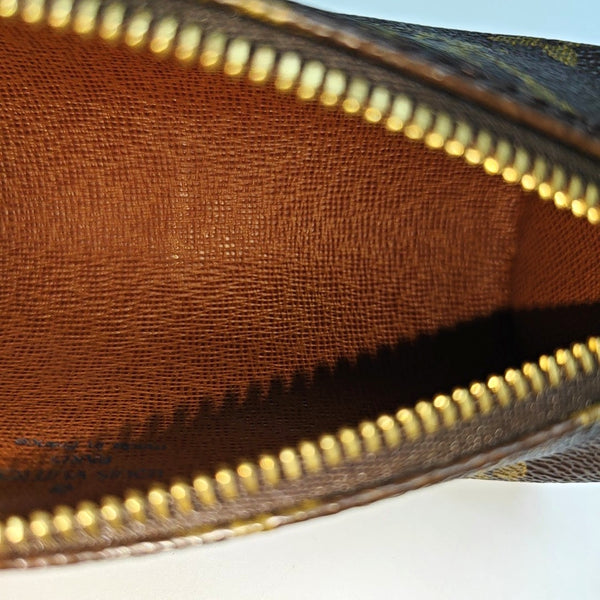 Authenticated pre-owned  PAPILLON Mini Monogram Coated Canvas Brown - Top Handle Bag at Looply