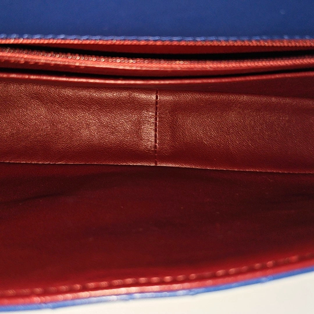 Quilted Lambskin Blue