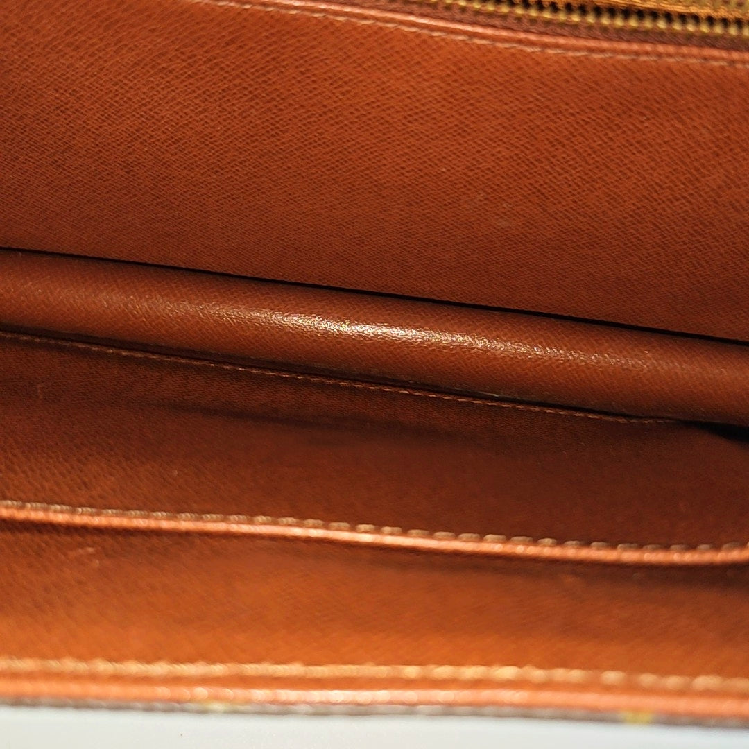 DAME GM Monogram Coated Canvas Brown