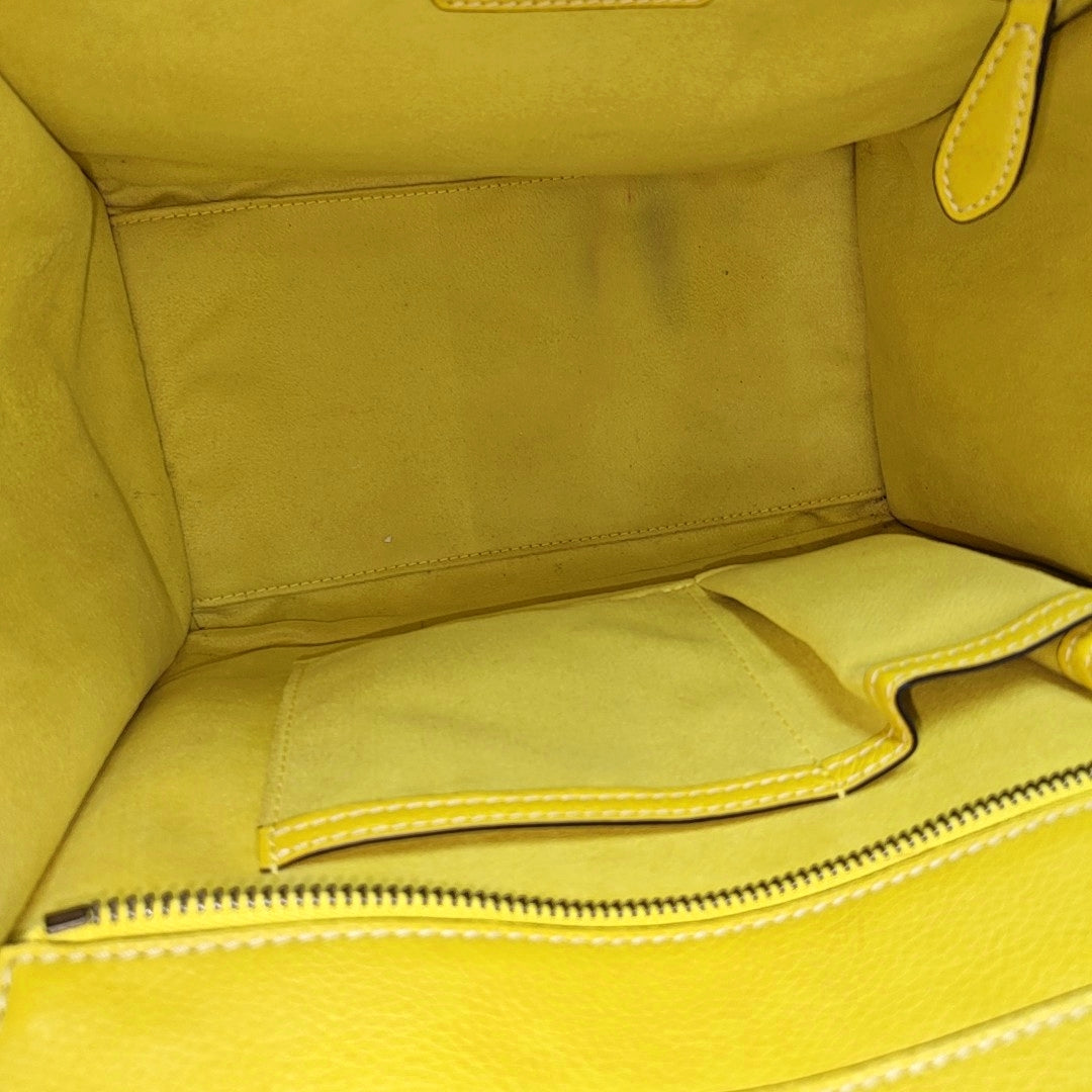 LUGGAGE Mini Calfskin Yellow