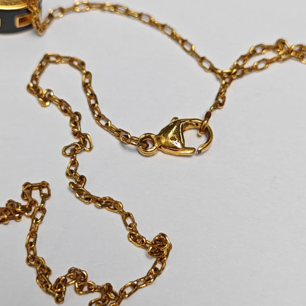 Pop H Metal Gold Necklace
