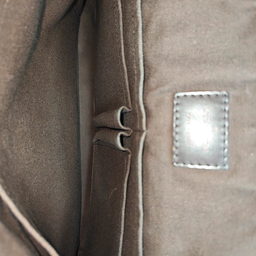 DISTRICT MM Damier Ebene Coated Canvas Brown