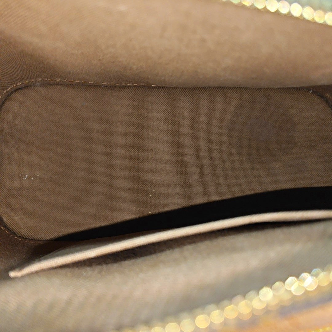 ALMA BB Monogram Coated Canvas Brown