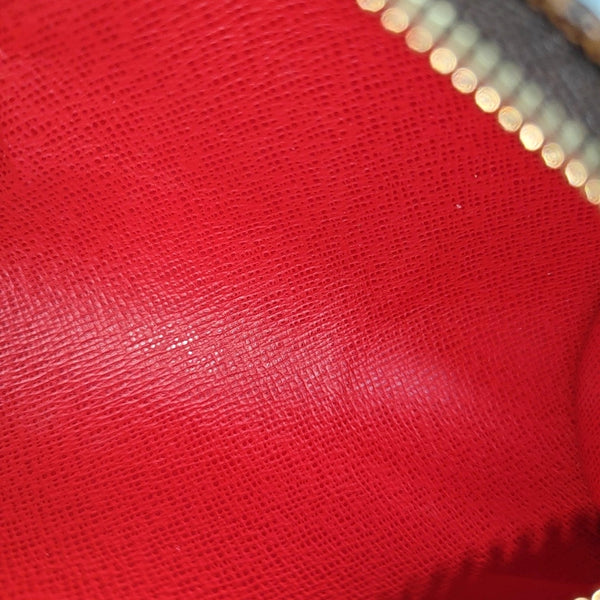 PAPILLON Mini Damier Ebene Coated Canvas Brown