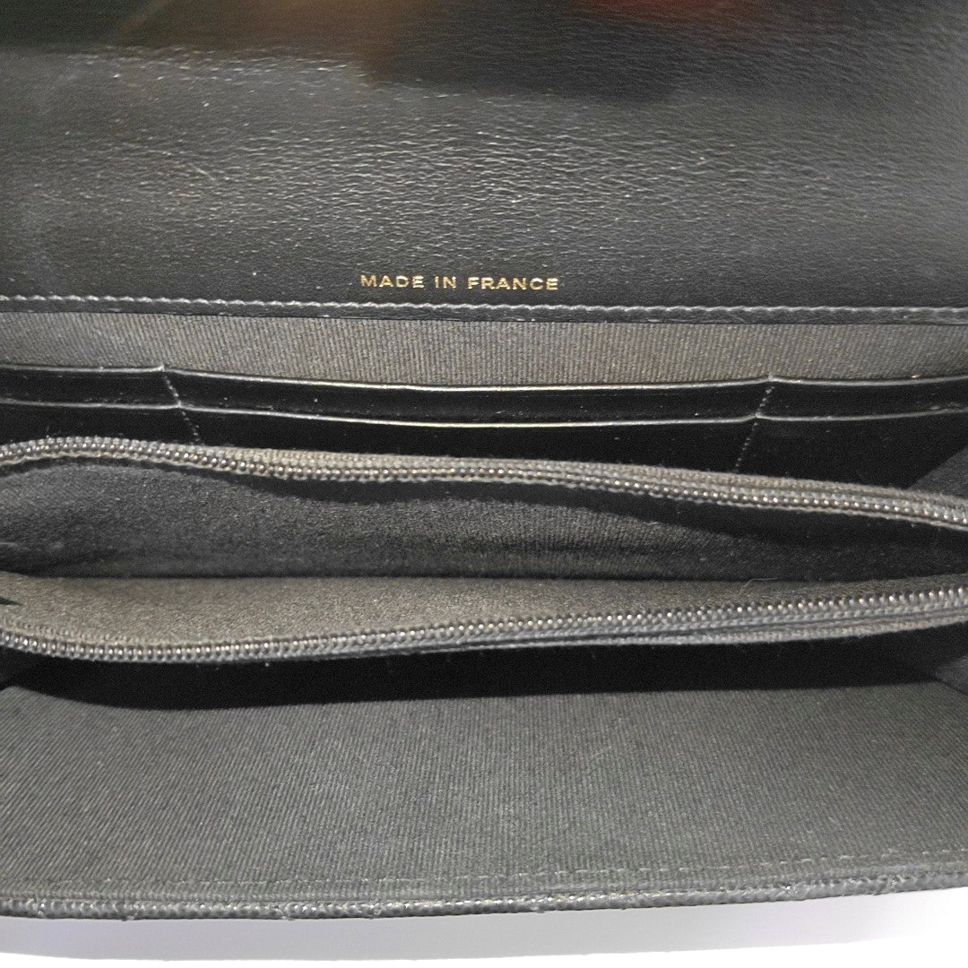WOC Large Quilted Grained Calfskin Black