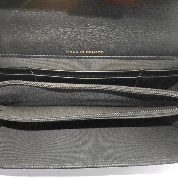 WOC Large Quilted Grained Calfskin Black