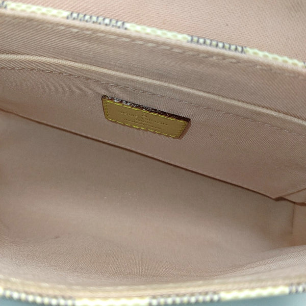 CROISETTE Damier Azur Coated Canvas White