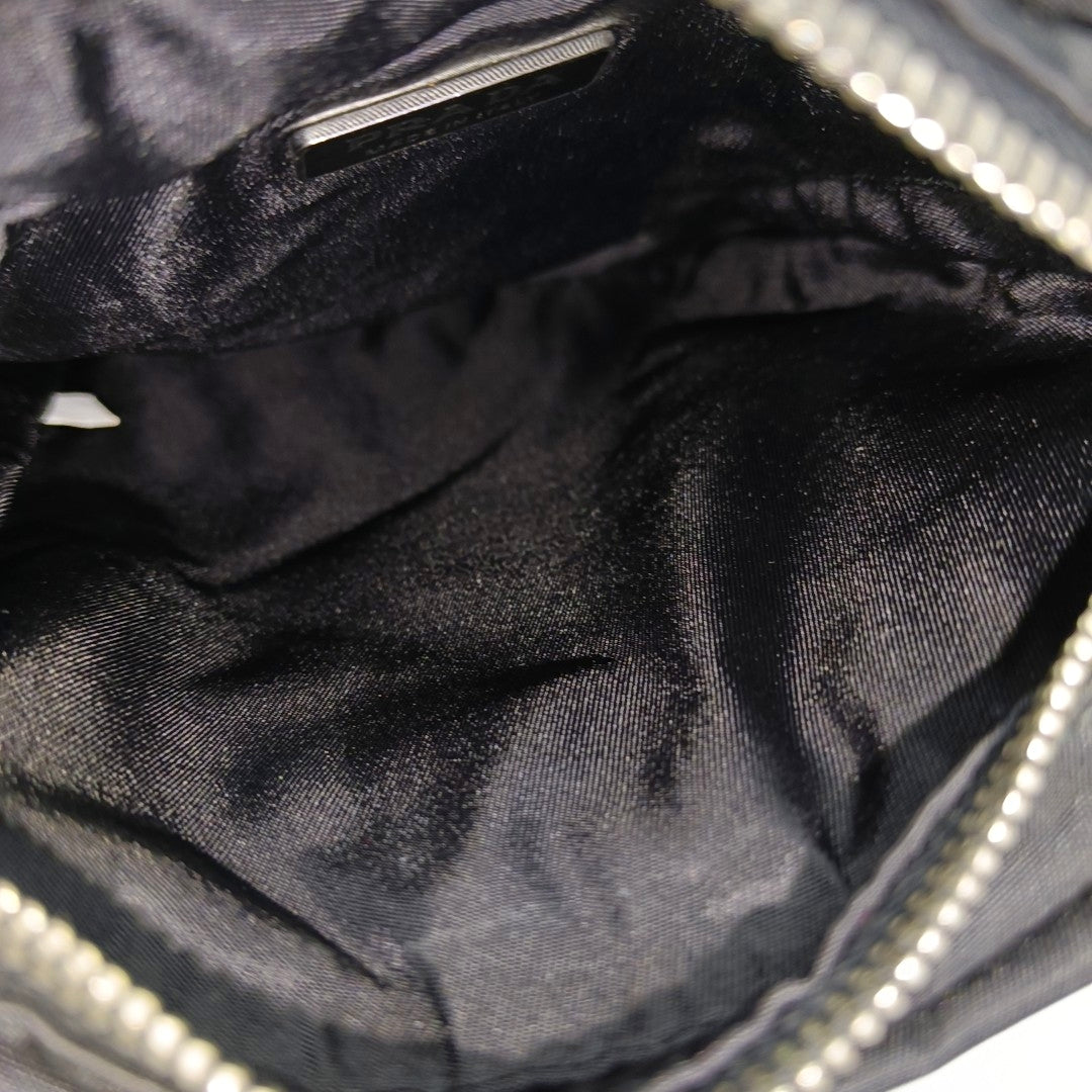 Nylon Shoulder Bag Black