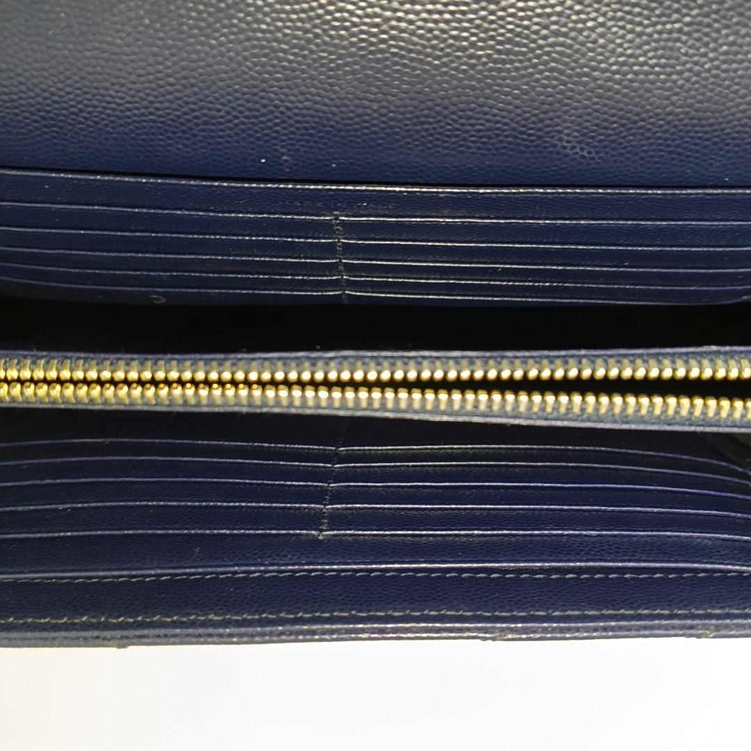 MONOGRAM Medium Chevron Calfskin Blue