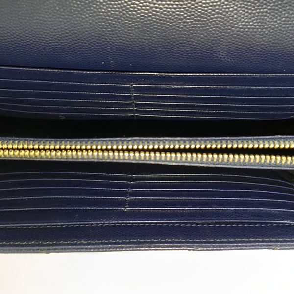 MONOGRAM Medium Chevron Calfskin Blue