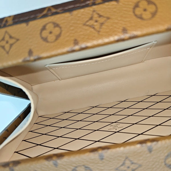 PETITE MALLE Monogram Coated Canvas Brown