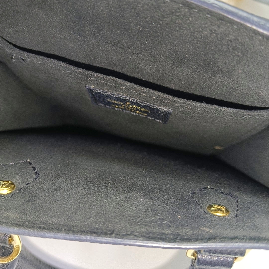 SAC PLAT Mini Calfskin Black