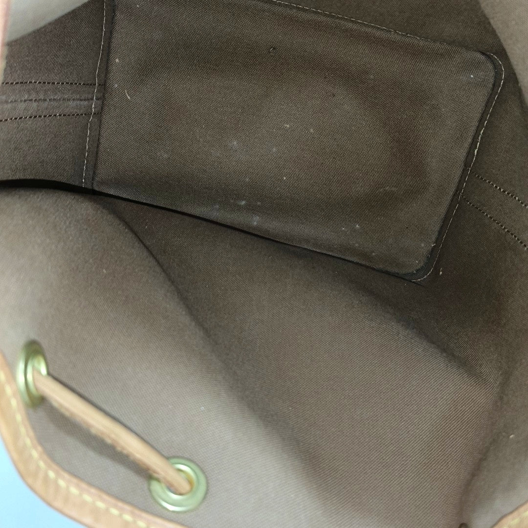NOÉ BB Monogram Coated Canvas Brown