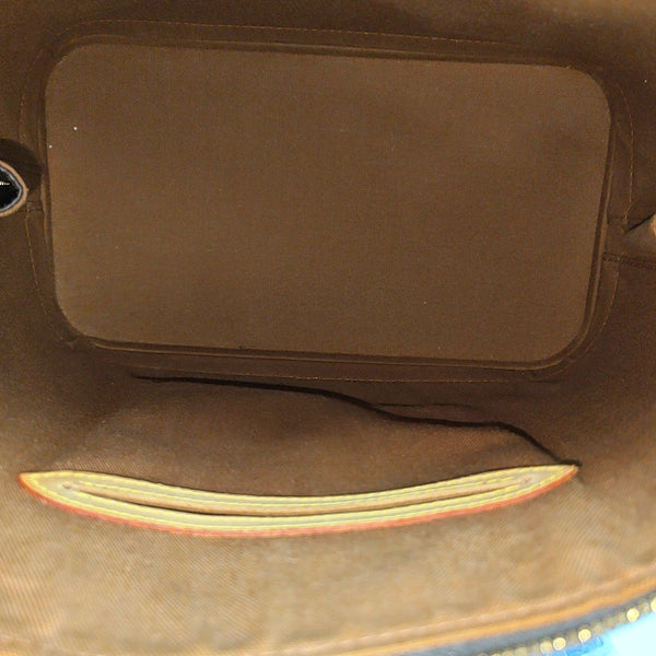 ALMA PM Monogram Coated Canvas Brown