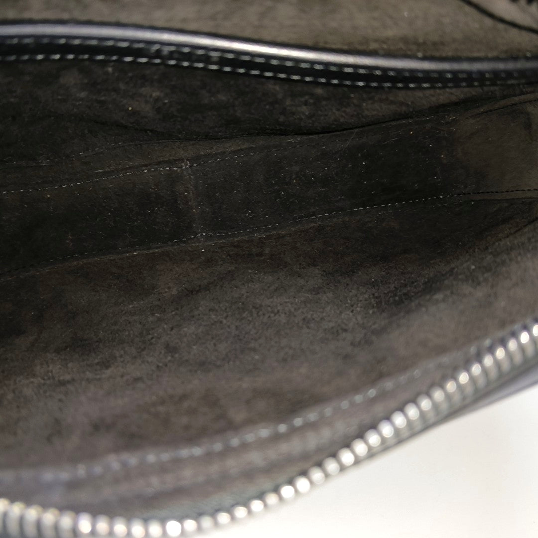 Calfskin Shoulder Bag Medium Black