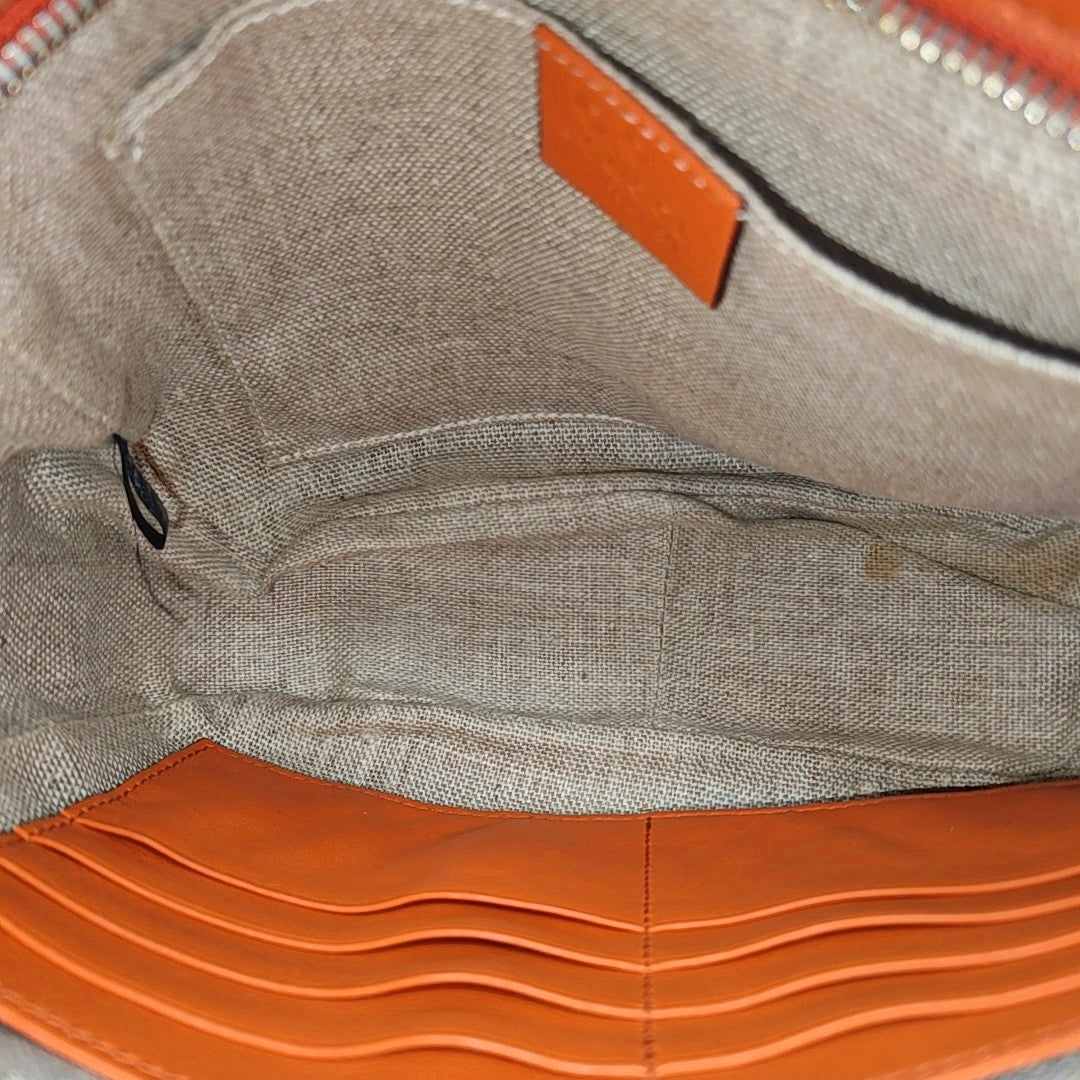 Bree Monogram Calfskin Orange