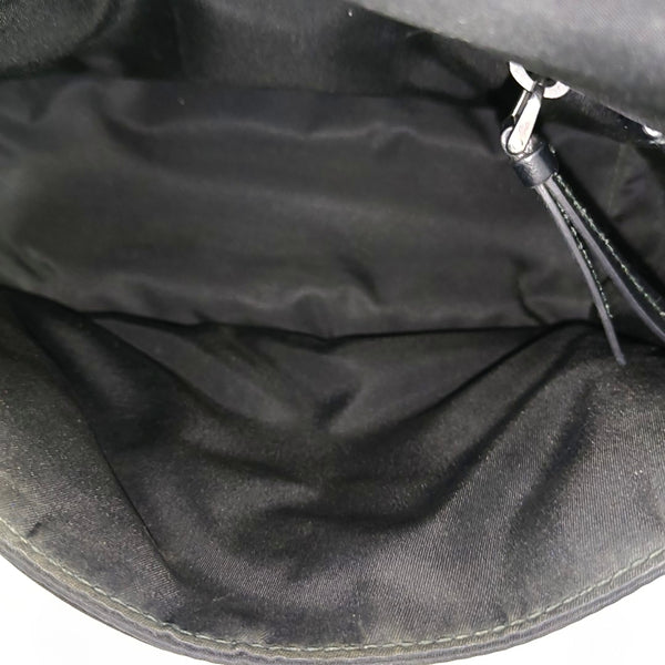 Nylon Shoulder Bag Small Black