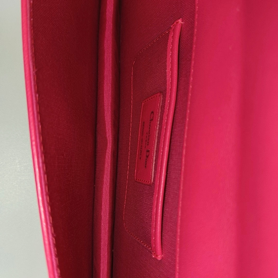 Lady Dior Medium Cannage Calfskin Pink