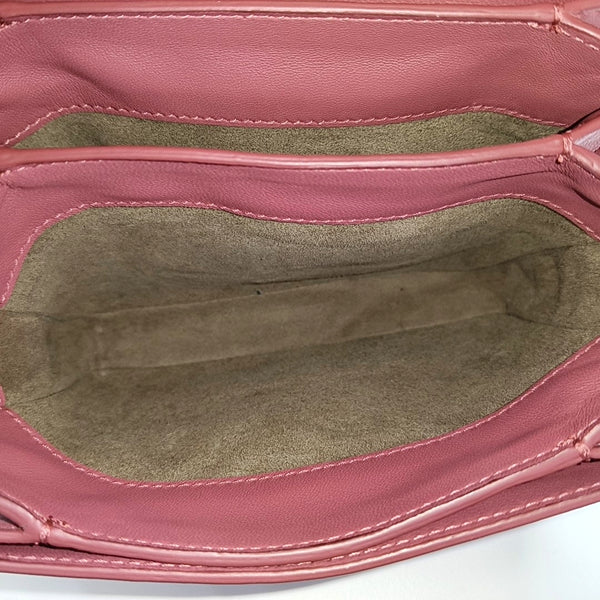 Patent Leather Shoulder Bag Beige