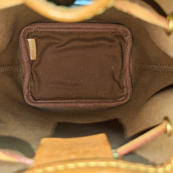 NÉONOÉ Nano Monogram Coated Canvas Brown