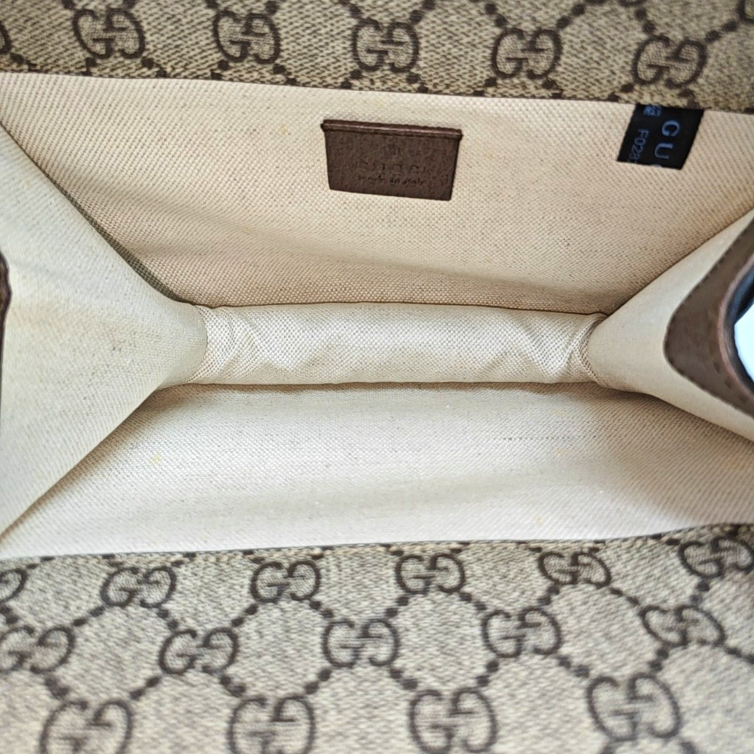 Neo Vintage Small Monogram Coated Canvas Beige